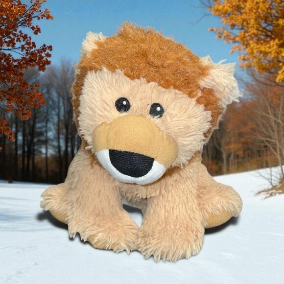 Warmies Plush Lion Jr Microwave Sensory Lavender Heat Therapy Stuffed Nursery 9" - Picture 11 of 11